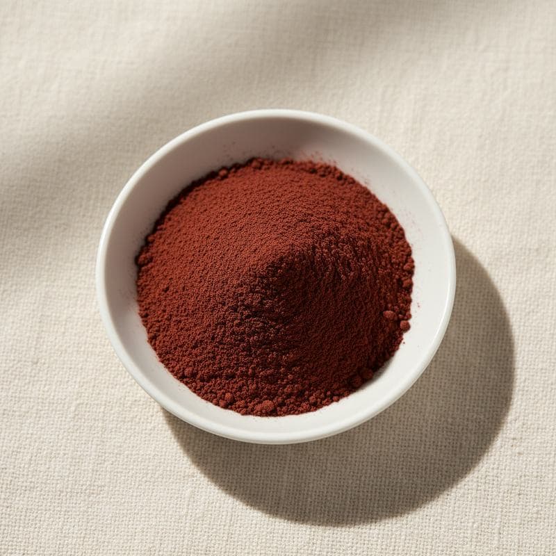 Iron Oxides (Red, Yellow, Black) — bulk food ingredient sample